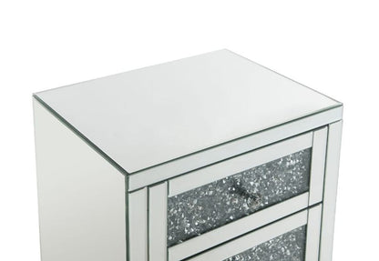 ACME Furniture - Noralie - Accent Table - Mirrored & Faux Diamonds - 97951 view 4