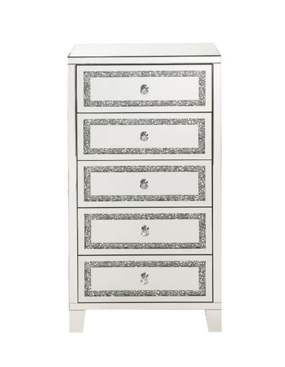 ACME Furniture - Noralie - Cabinet - Mirrored & Faux Diamonds - 97945 view 2