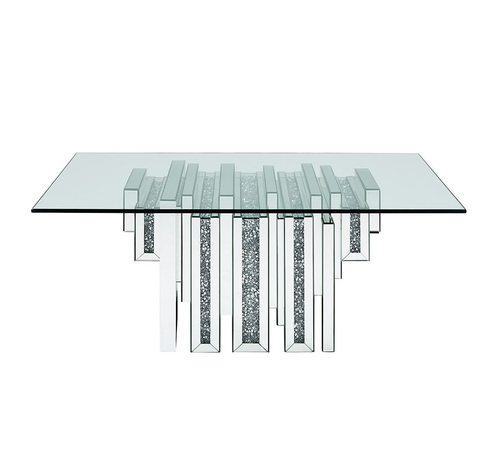 ACME Furniture - Noralie Coffee Table - Mirrored & Faux Diamonds - 88000 veiw 2
