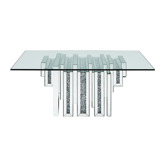 ACME Furniture - Noralie Coffee Table - Mirrored & Faux Diamonds - 88000 veiw 2