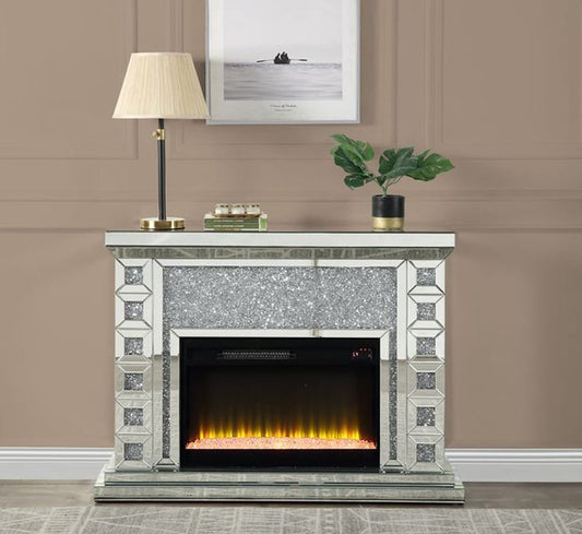 ACME Furniture - Noralie - Fireplace - Mirrored & Faux Diamonds - AC00507 view 1