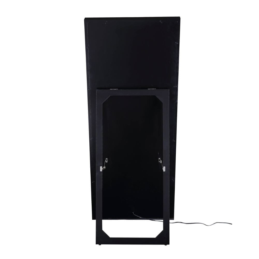 ACME Furniture - Noralie - Floor Mirror - Mirrored & Faux Diamonds - 97754 view 2