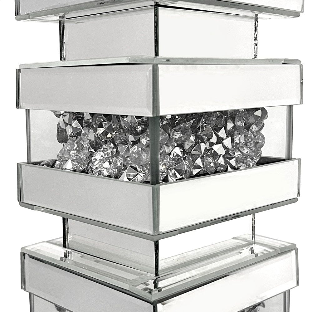 ACME Furniture - Noralie Table Lamp - Mirrored & Faux Diamonds - 40242 view 4