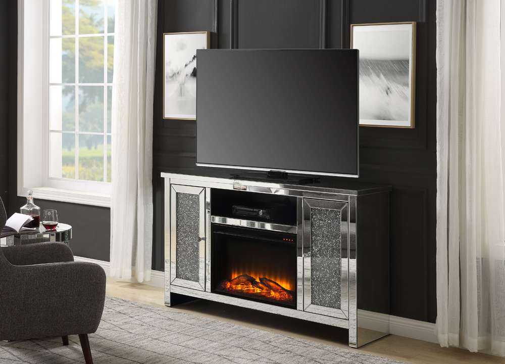 ACME Furniture - Noralie TV Stand w/Fireplace - 91775 view 4