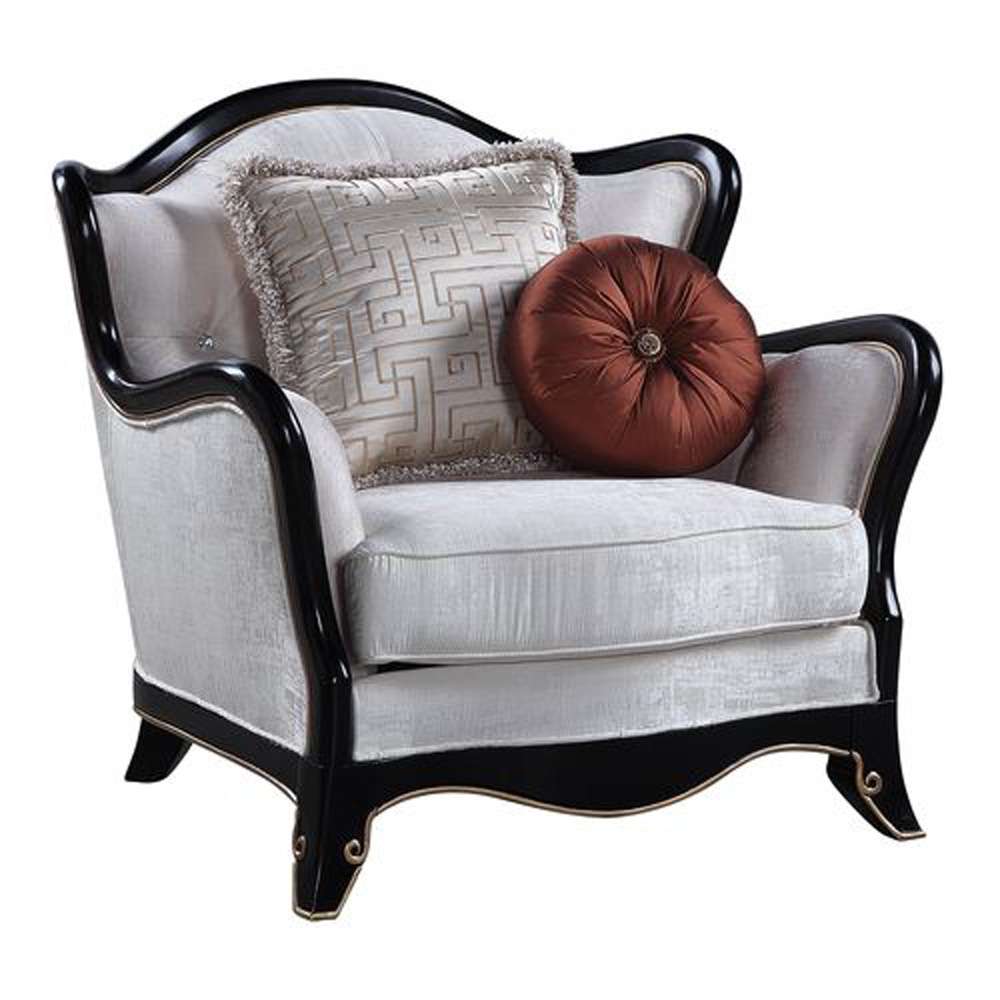 ACME Furniture - Nurmive Chair w/2 Pillows - Beige - LV00253 view 1