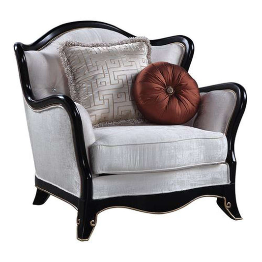 ACME Furniture - Nurmive Chair w/2 Pillows - Beige - LV00253 view 1