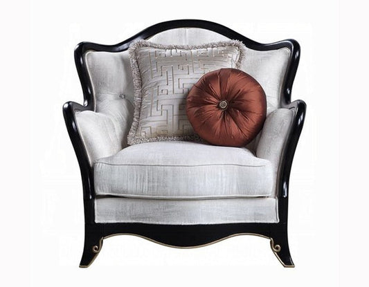 ACME Furniture - Nurmive Chair w/2 Pillows - Beige - LV00253 view 2