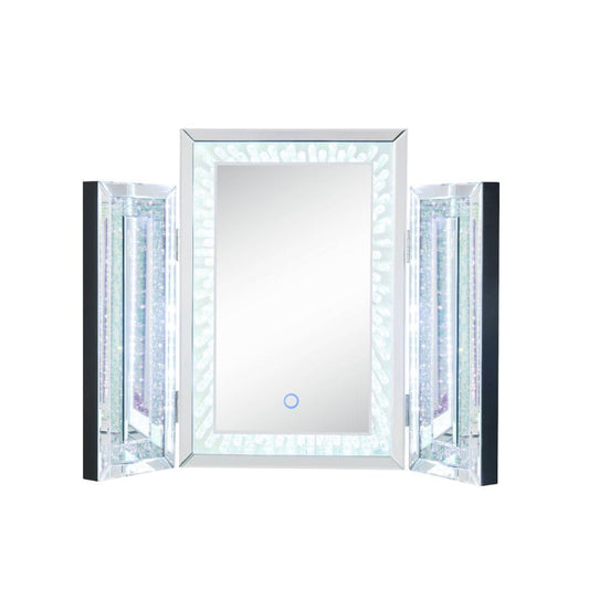 ACME Furniture - Nysa - Accent Mirror w/LED - Mirrored & Faux Crystals - 97732 view 1