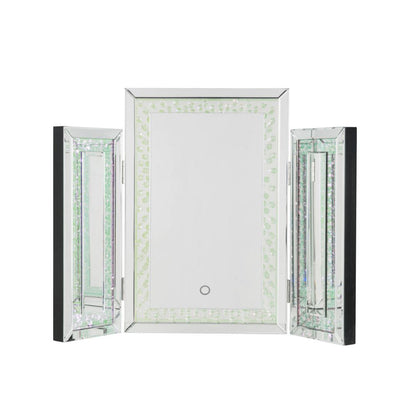 ACME Furniture - Nysa - Accent Mirror w/LED - Mirrored & Faux Crystals - 97732 view 2