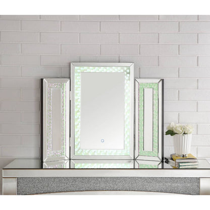 ACME Furniture - Nysa - Accent Mirror w/LED - Mirrored & Faux Crystals - 97732 view 4