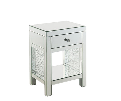 ACME Furniture - Nysa Accent Table - Mirrored & Faux Crystals - 97959 veiw 1