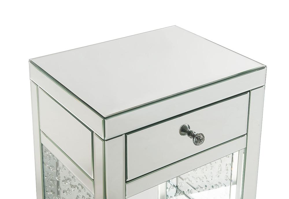 ACME Furniture - Nysa Accent Table - Mirrored & Faux Crystals - 97959 veiw 3