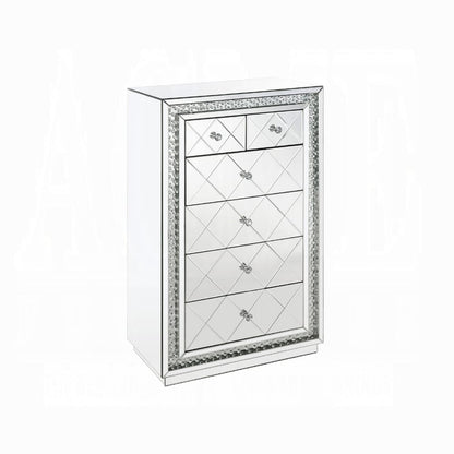 ACME Furniture - Nysa Cabinet - Mirrored & Faux Crystals Inlay - 97948 view 1