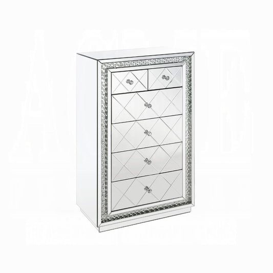 ACME Furniture - Nysa Cabinet - Mirrored & Faux Crystals Inlay - 97948 view 1