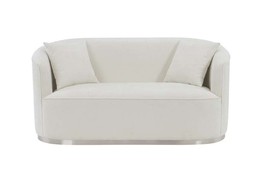 ACME Furniture - Odette Loveseat w/2 Pillows - Beige Chenille - LV01918 veiw 2