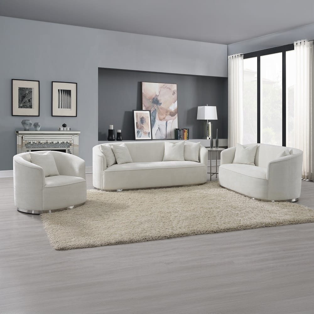 ACME Furniture - Odette Sofa w/4 Pillows - Beige Chenille - LV01917 view 6