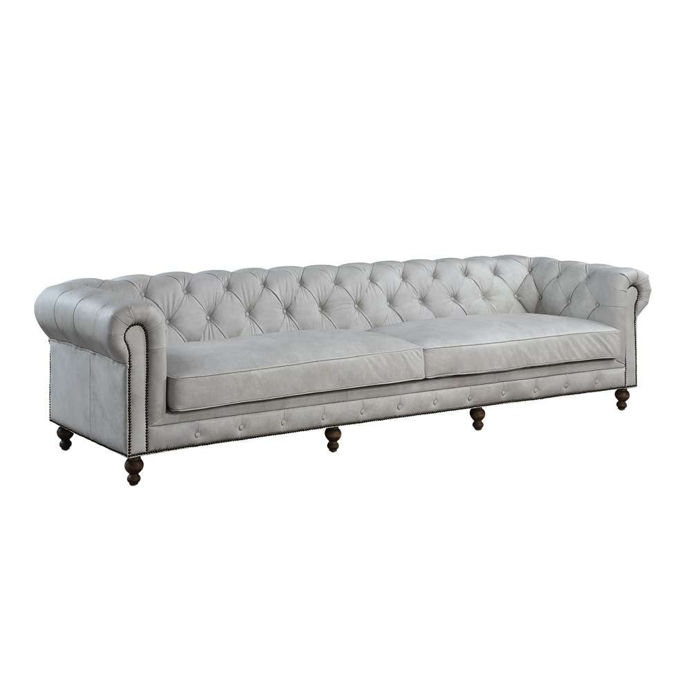 ACME Furniture - Ofer Sofa - Vintage White Top Grain Leather - LV02404 veiw 2