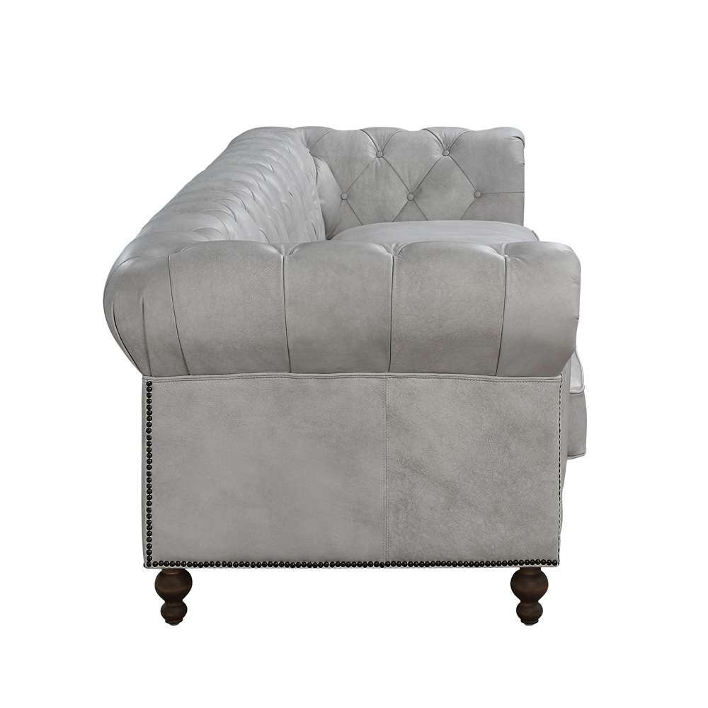 ACME Furniture - Ofer Sofa - Vintage White Top Grain Leather - LV02404 veiw 4