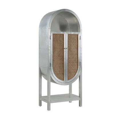 ACME Furniture - Ogden Bookcase - Aluminium & Rattan - OF02406 veiw 2