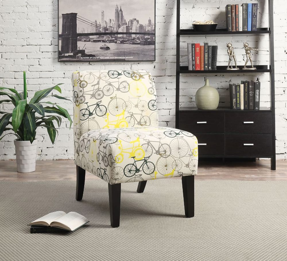 ACME Furniture - Ollano - Accent Chair - Pattern Fabric (Bike) - 59438 view 2