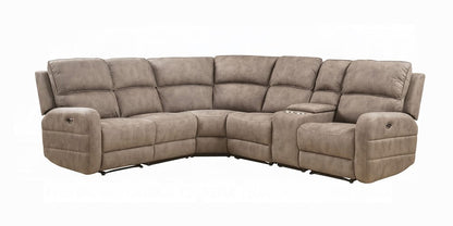 ACME Furniture - Olwen Sectional Sofa (Power Motion & USB) - 54590 view 1