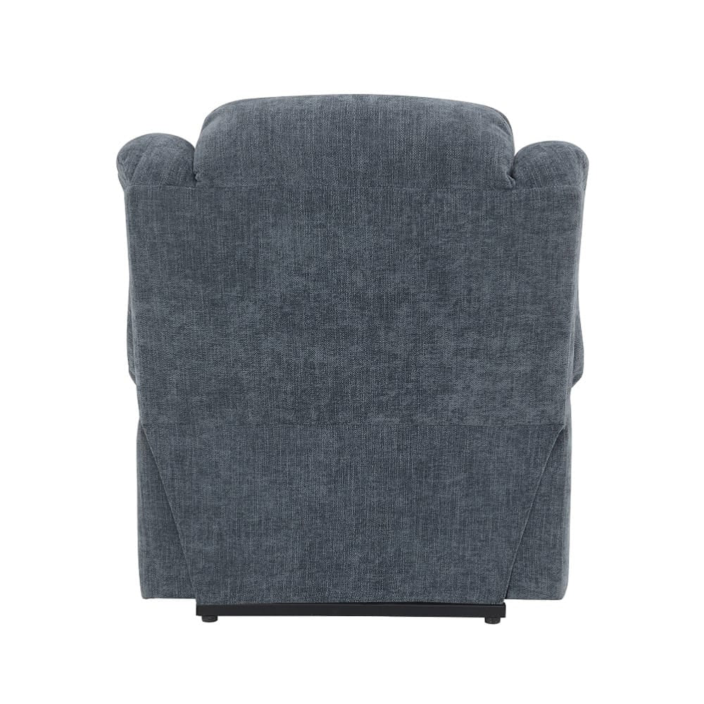 ACME Furniture - Omarion - Power Recliner w/Lift, Heating & Massage - Blue Chenille - LV02996A view 4