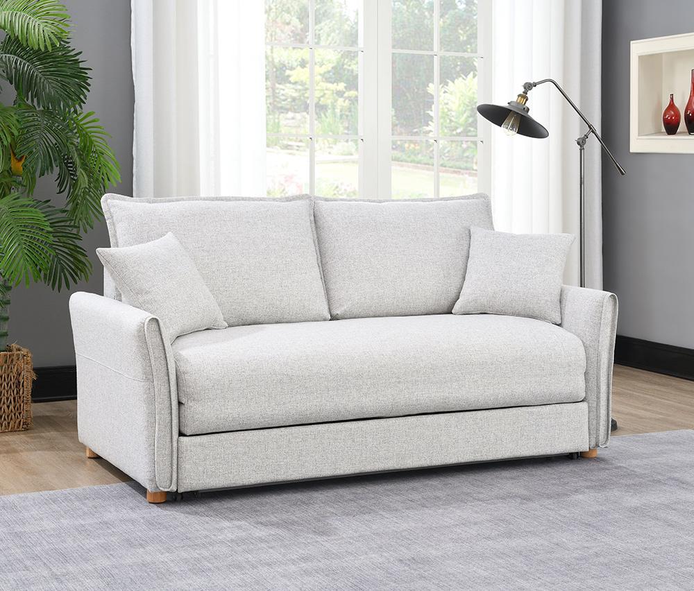 ACME Furniture - Oran Sofa w/Sleeper - Gray Fabric - LV03800 view 3
