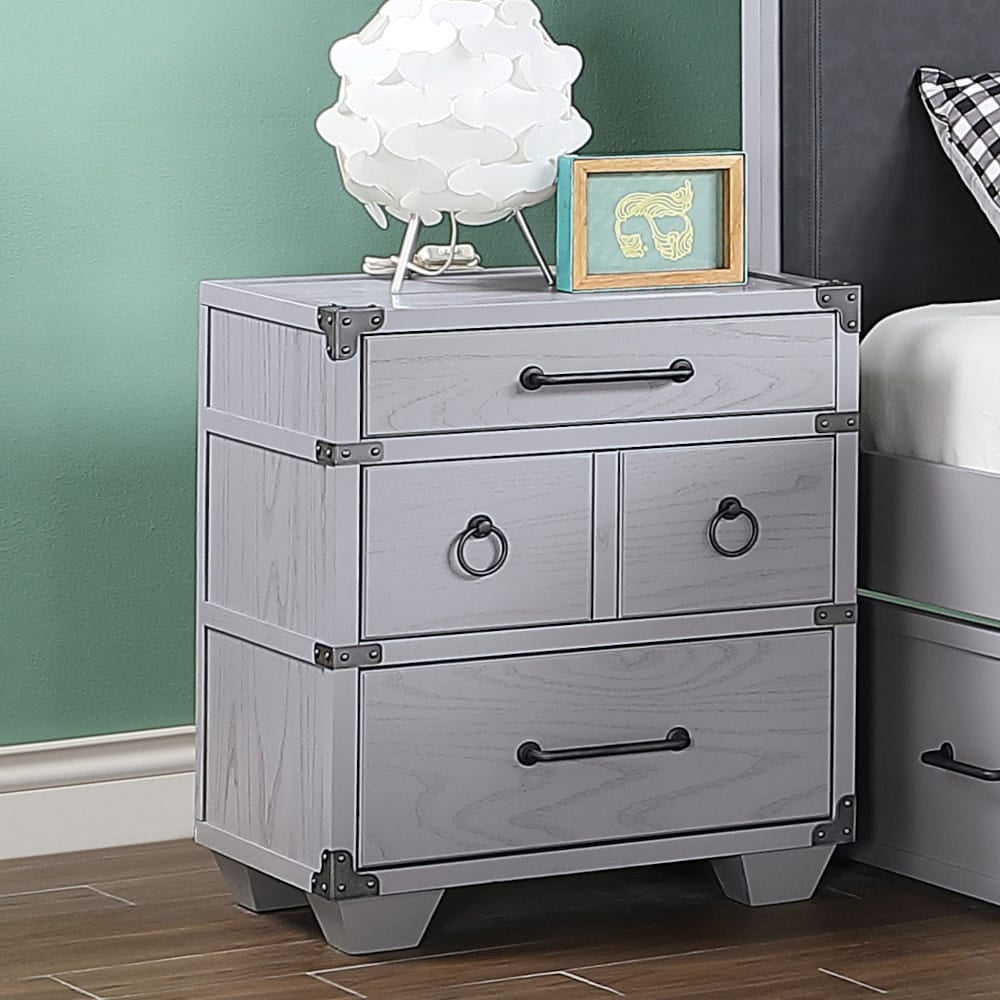 ACME Furniture - Orchest - Nightstand w/USB - Gray - 36138 view 6