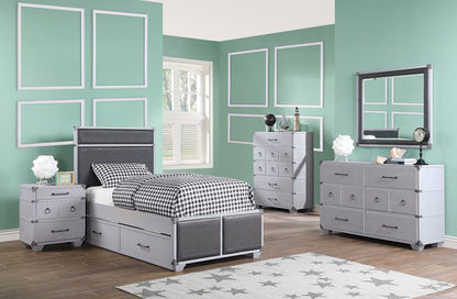 ACME Furniture - Orchest - Nightstand w/USB - Gray - 36138 view 7