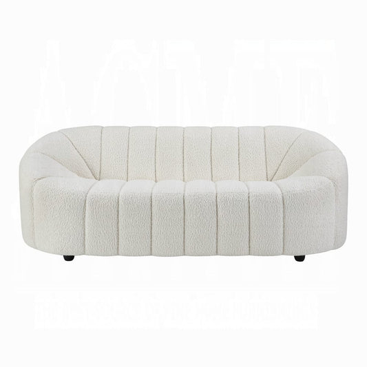 ACME Furniture - Osmash Sofa - White Teddy Sherpa - LV00229 view 2