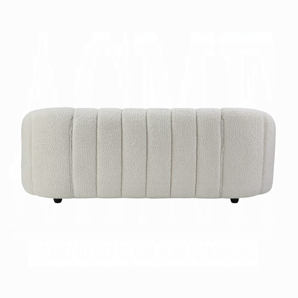 ACME Furniture - Osmash Sofa - White Teddy Sherpa - LV00229 view 4
