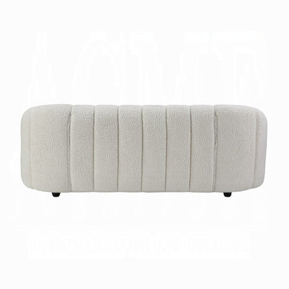 ACME Furniture - Osmash Sofa - White Teddy Sherpa - LV00229 view 4
