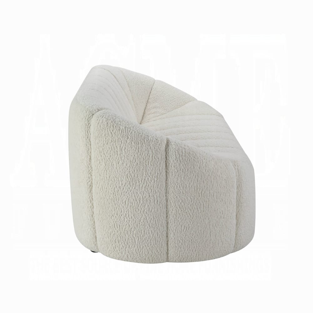 ACME Furniture - Osmash Sofa - White Teddy Sherpa - LV00229 view 5
