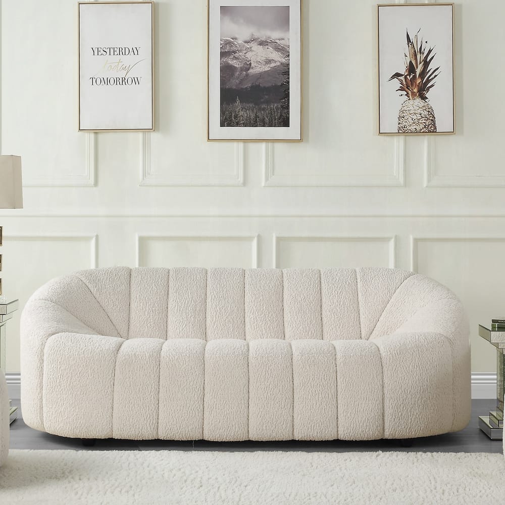 ACME Furniture - Osmash Sofa - White Teddy Sherpa - LV00229 view 7