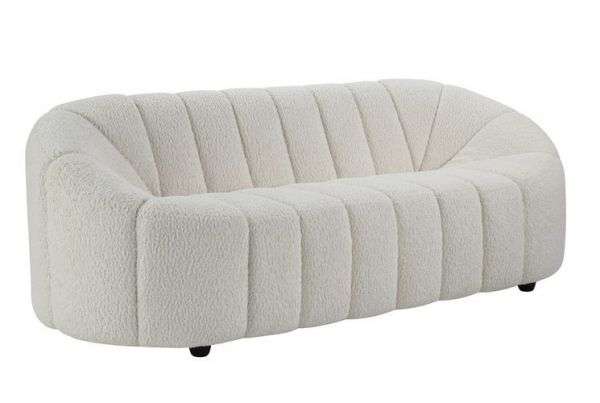ACME Furniture - Osmash Sofa - White Teddy Sherpa - LV00229 veiw 1
