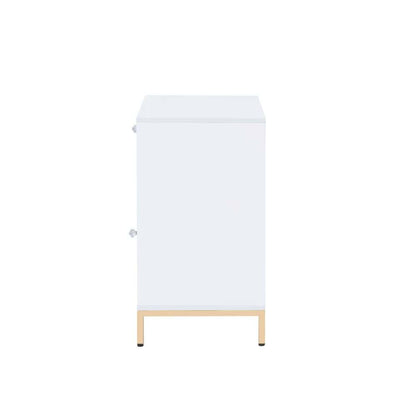 ACME Furniture - Ottey - Cabinet - White High Gloss & Gold - 92543 view 3
