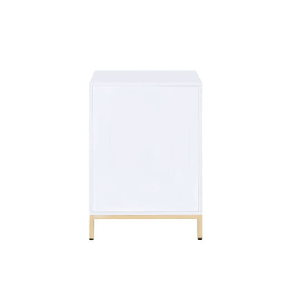 ACME Furniture - Ottey - Cabinet - White High Gloss & Gold - 92543 view 5