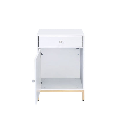 ACME Furniture - Ottey - Cabinet - White High Gloss & Gold - 92543 view 6