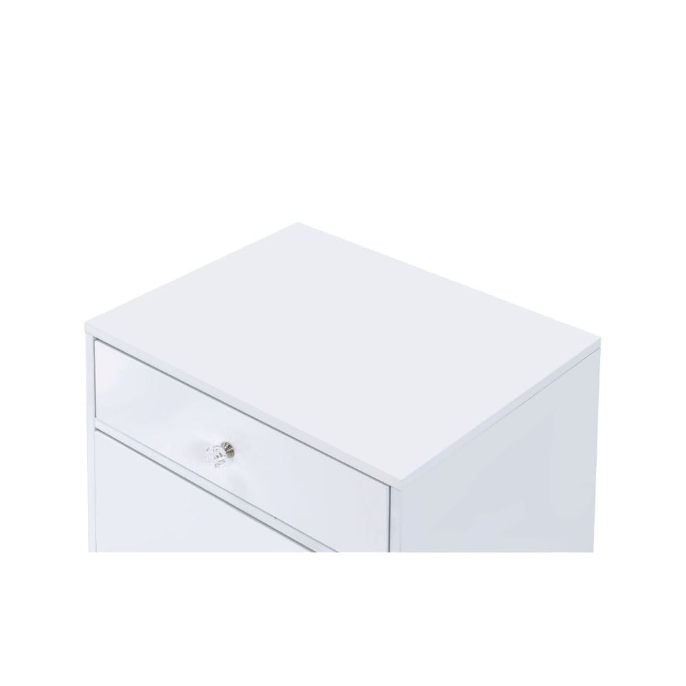 ACME Furniture - Ottey - Cabinet - White High Gloss & Gold - 92543 view 8