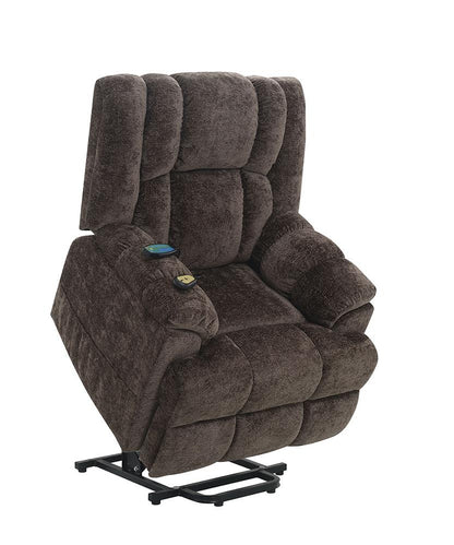 ACME Furniture - Pacay Power Recliner w/Lift, Heating & Massage - Brown Velvet - LV02998 veiw 11