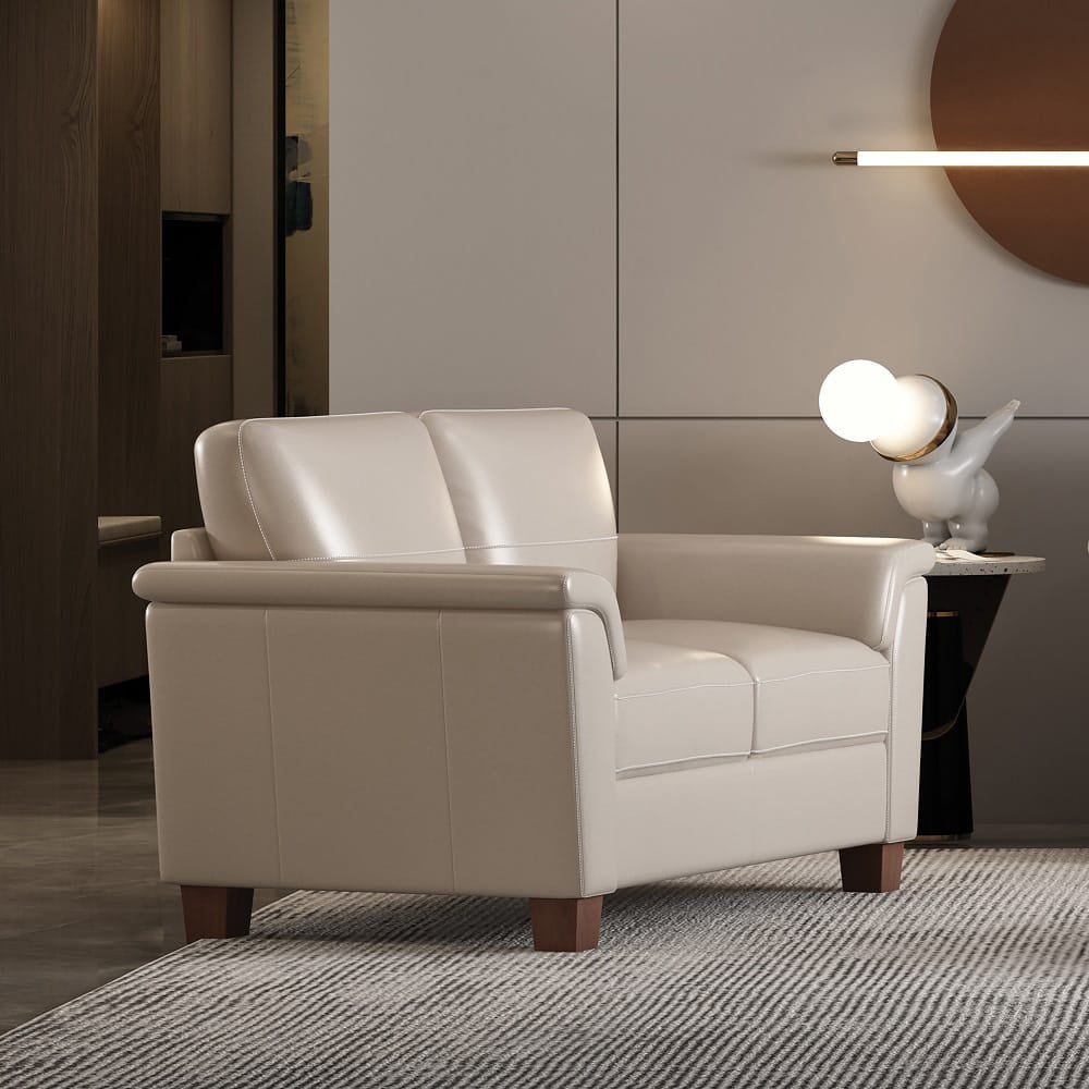 ACME Furniture - Pacific Palisades - Loveseat - Beige Top Grain Leather  - LV01300 view 5
