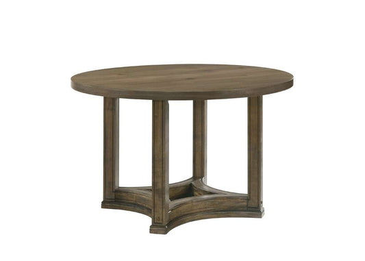ACME Furniture - Parfield Round Dining Table - Weathered Oak - DN01809 view 1
