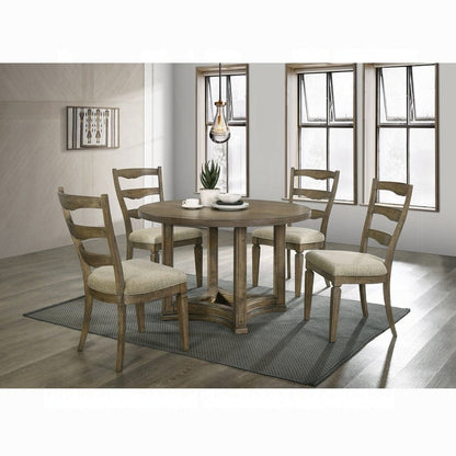 ACME Furniture - Parfield Round Dining Table - Weathered Oak - DN01809 view 4