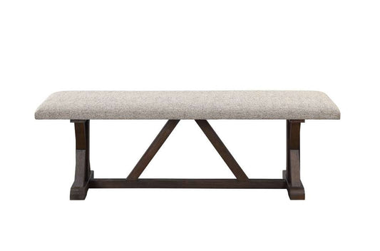 ACME Furniture - Pascaline Bench - Gray - Rustic Brown & Oak - DN00704 veiw 2