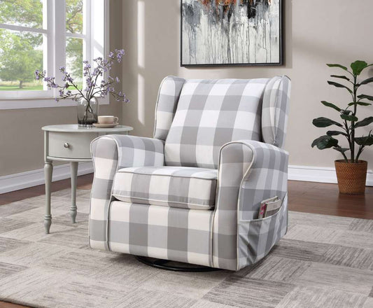 ACME Furniture - Patli Swivel Chair w/Glider - Gray - LV00922 veiw 1