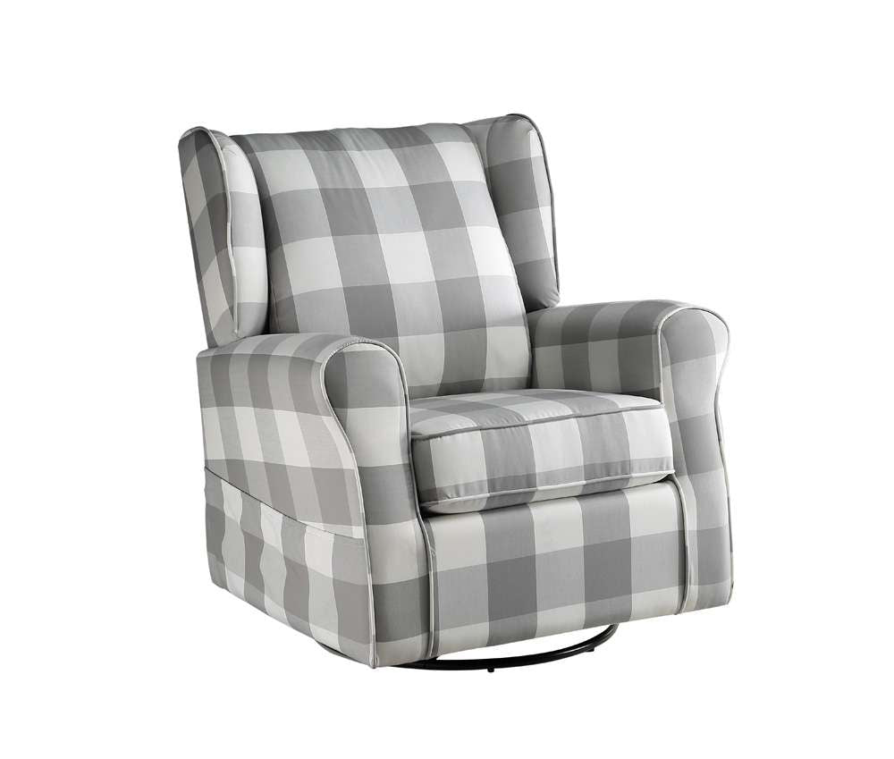 ACME Furniture - Patli Swivel Chair w/Glider - Gray - LV00922 veiw 2