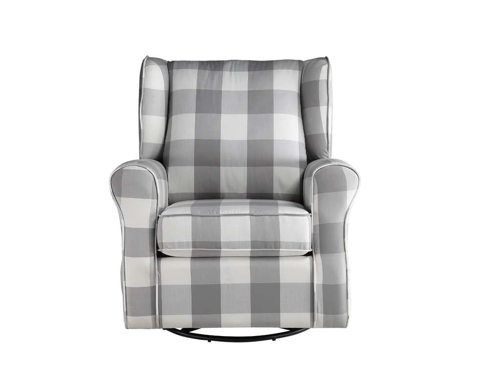 ACME Furniture - Patli Swivel Chair w/Glider - Gray - LV00922 veiw 3
