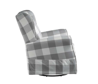 ACME Furniture - Patli Swivel Chair w/Glider - Gray - LV00922 veiw 4
