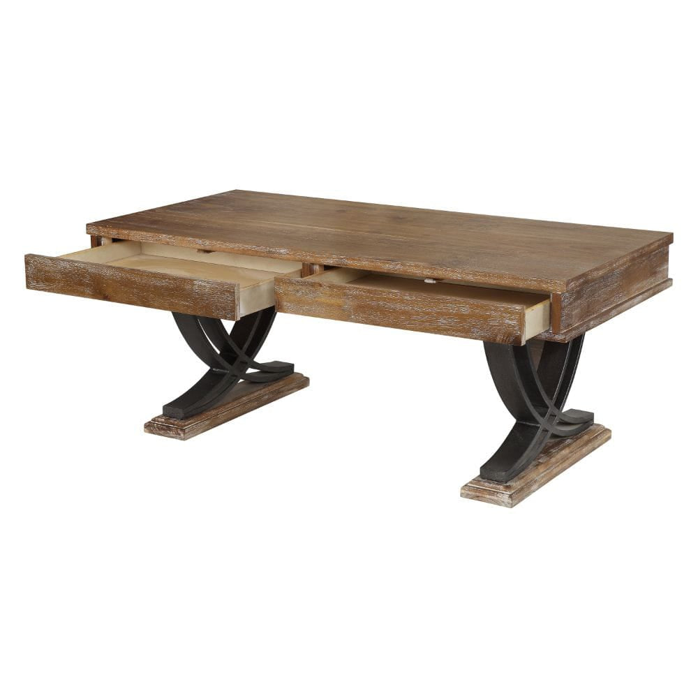 ACME Furniture - Pellio - Coffee Table - Antique Oak & Black - 83055 view 1