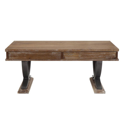 ACME Furniture - Pellio - Coffee Table - Antique Oak & Black - 83055 view 2